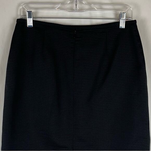 Liz Claiborne Black Textured Academia Career Office Pencil Skirt NWOT Size 8 - Picture 5 of 12
